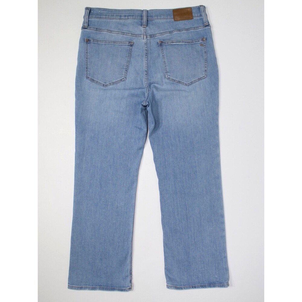 Madewell Cali Demi Boot 25" Crop High Waist Light Wash Jeans Women Size 29 (J1) - Picture 3 of 15